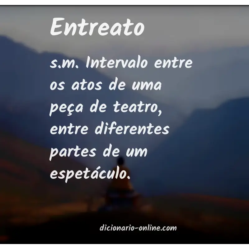 Significado de entreato