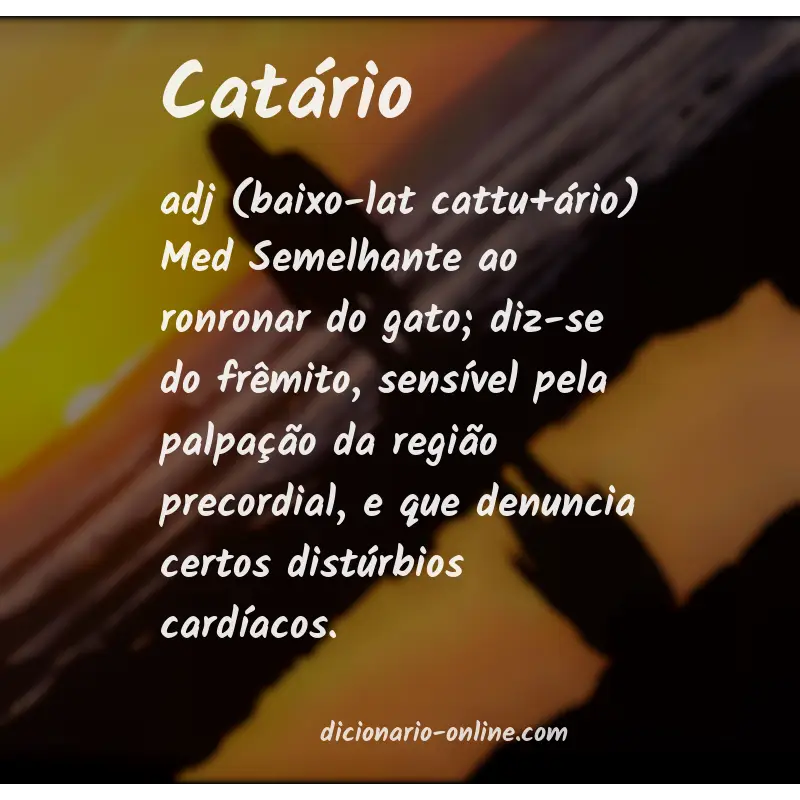 Significado de catário