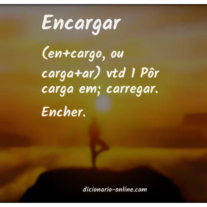 Significado de encargar