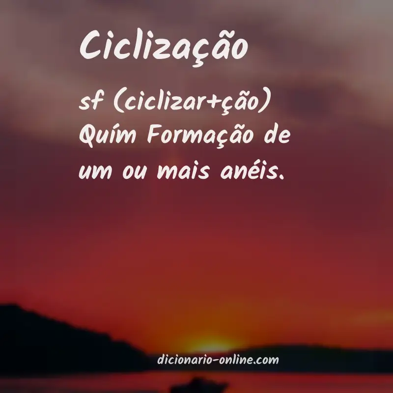 Significado de ciclização