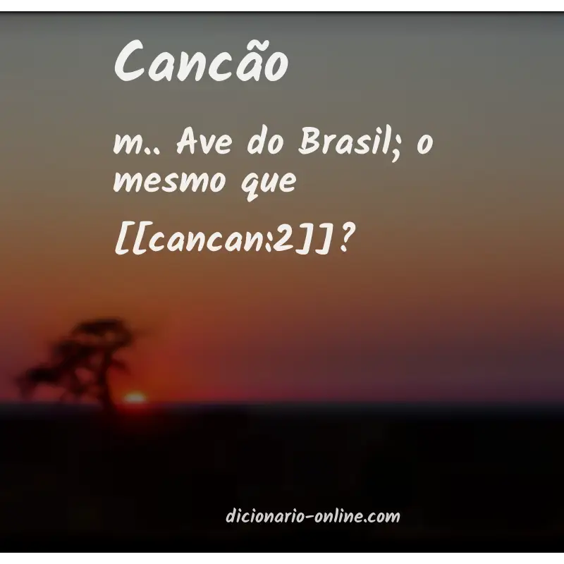 Significado de cancão