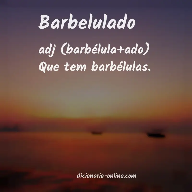 Significado de barbelulado