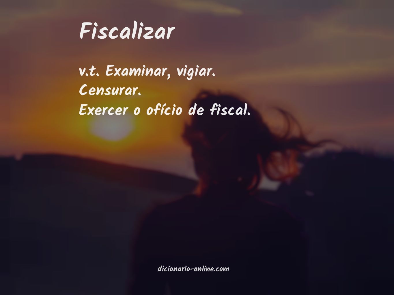Significado de fiscalizar