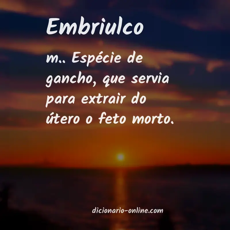 Significado de embriulco
