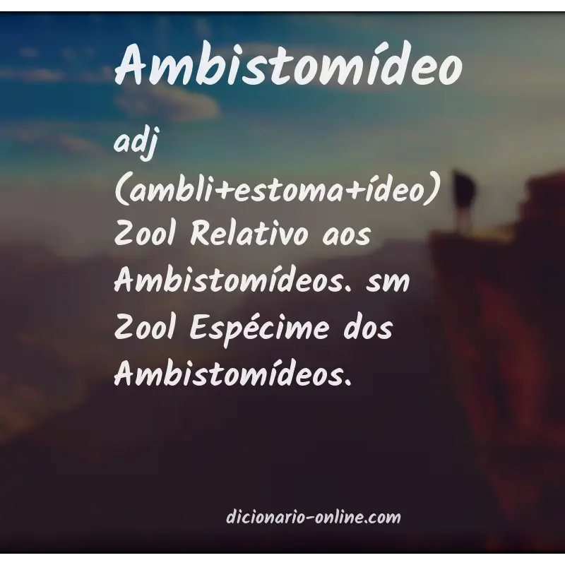 Significado de ambistomídeo