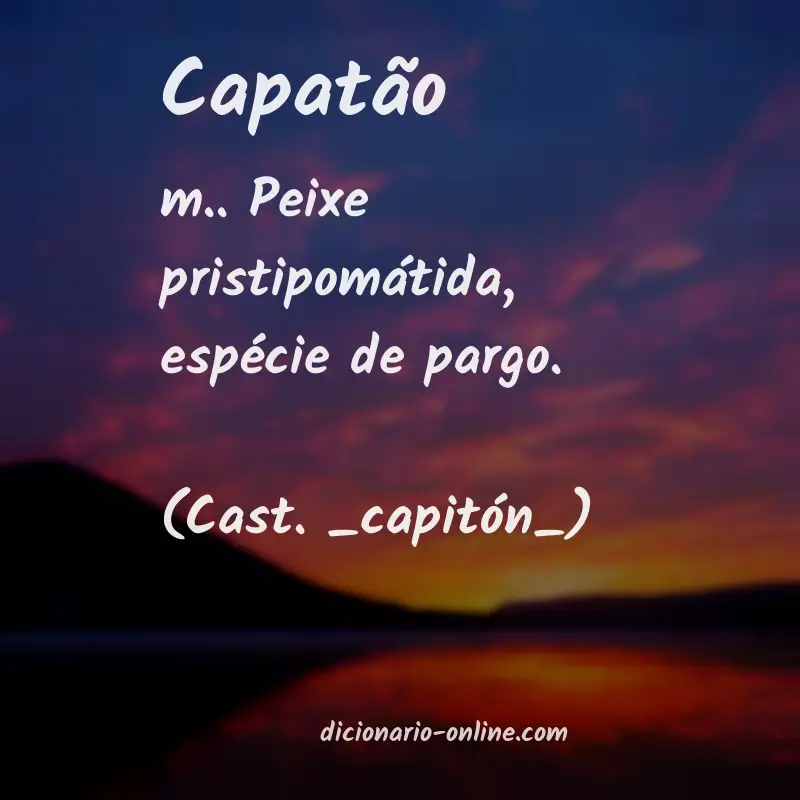 Significado de capatão