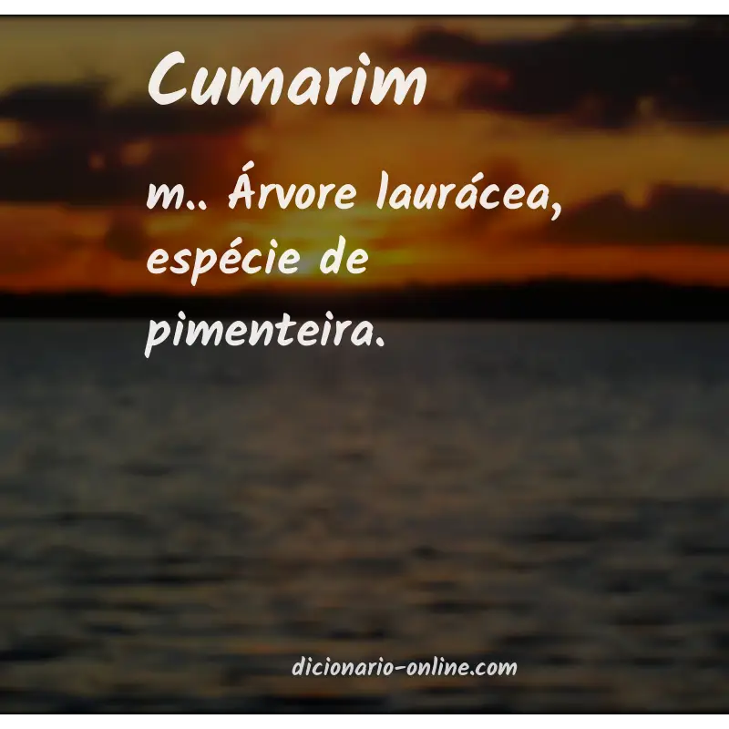 Significado de cumarim