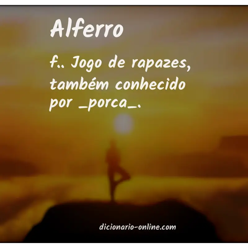 Significado de alferro