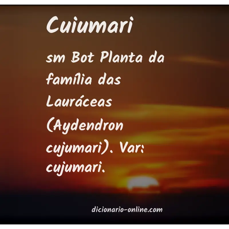 Significado de cuiumari