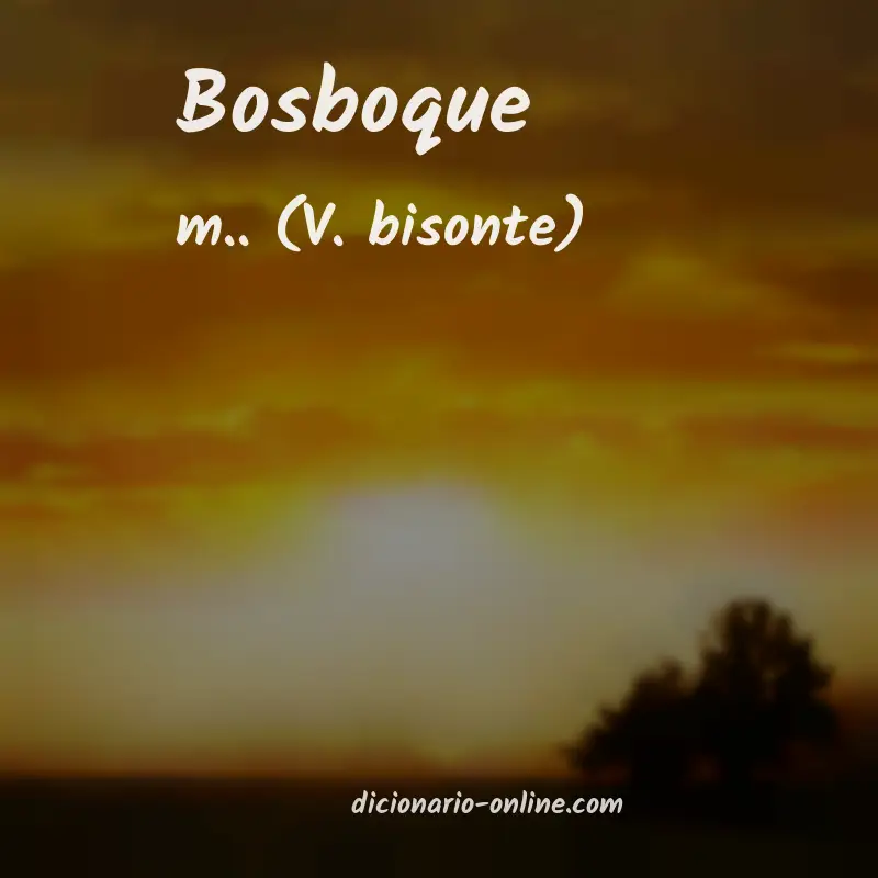 Significado de bosboque