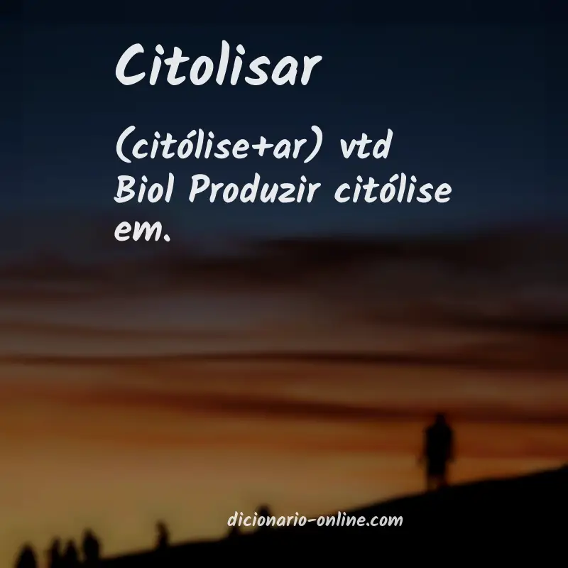 Significado de citolisar