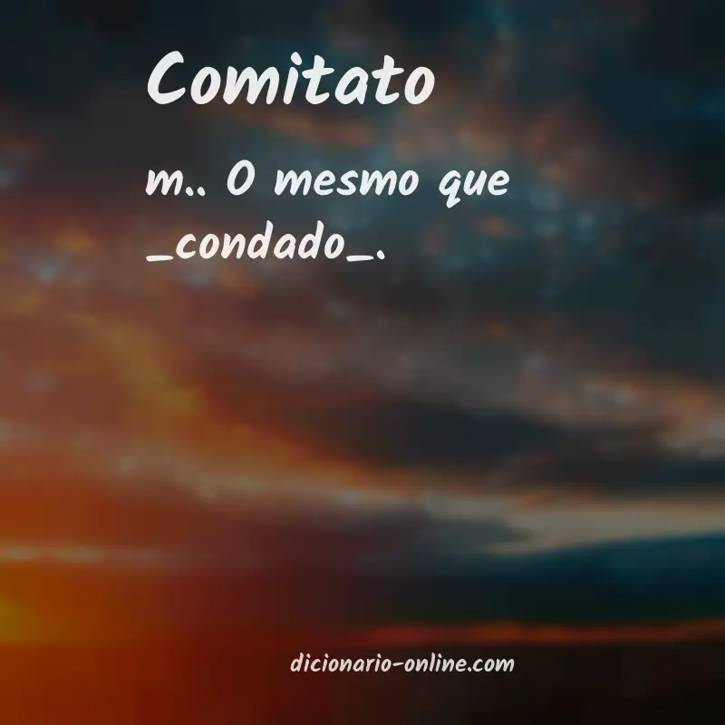 Significado de comitato