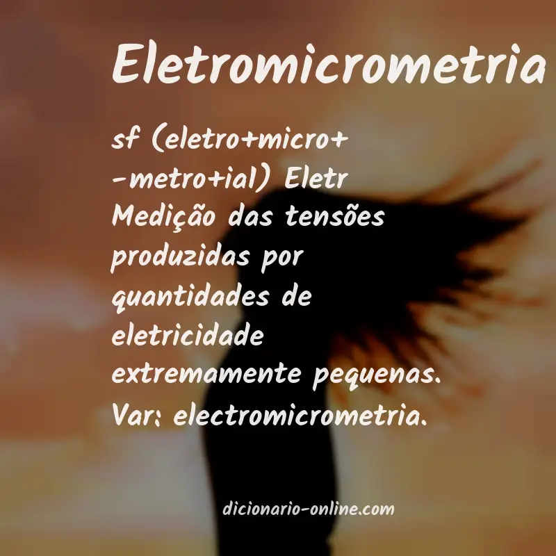 Significado de eletromicrometria