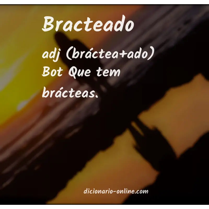 Significado de bracteado