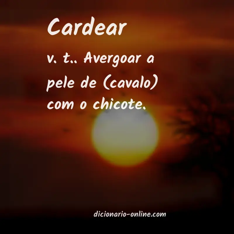 Significado de cardear