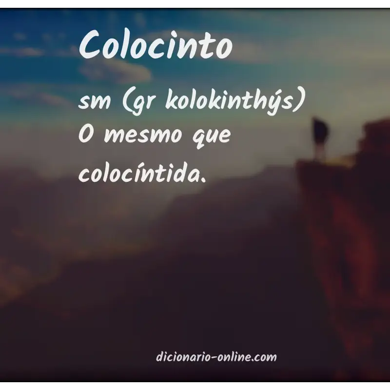 Significado de colocinto