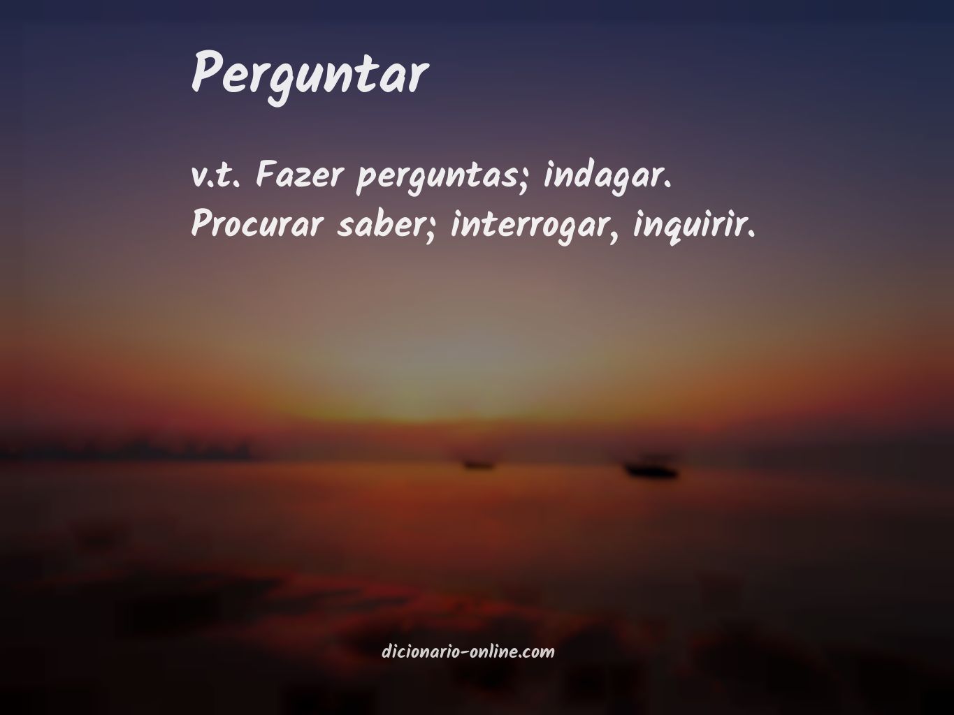 Significado de perguntar