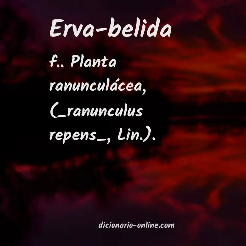 Significado de erva-belida