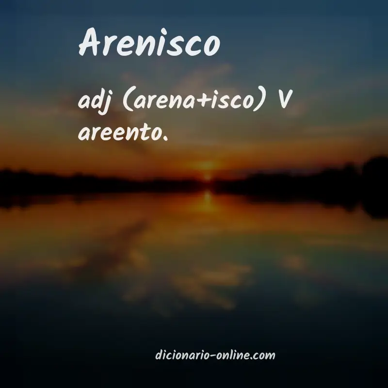 Significado de arenisco