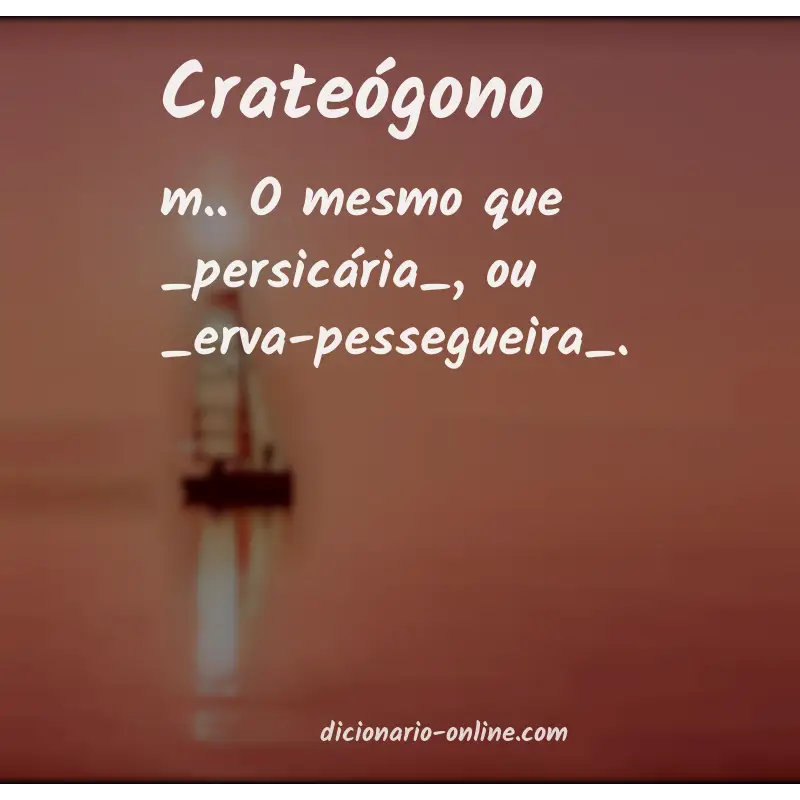 Significado de crateógono