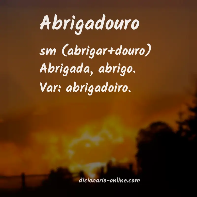 Significado de abrigadouro