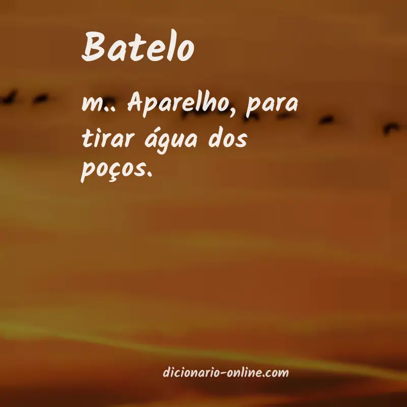 Significado de batelo