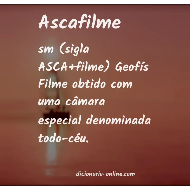 Significado de ascafilme