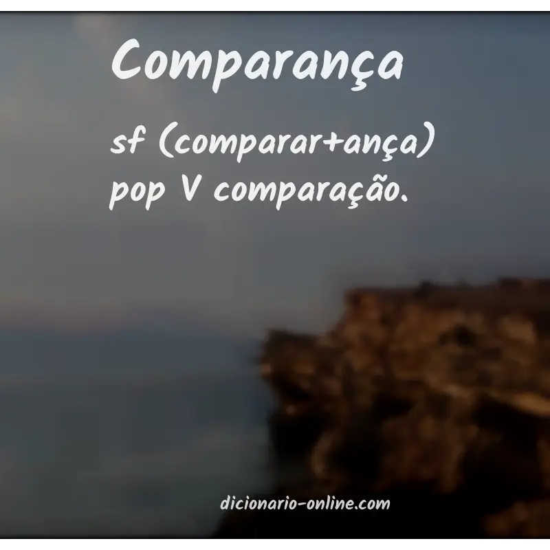 Significado de comparança