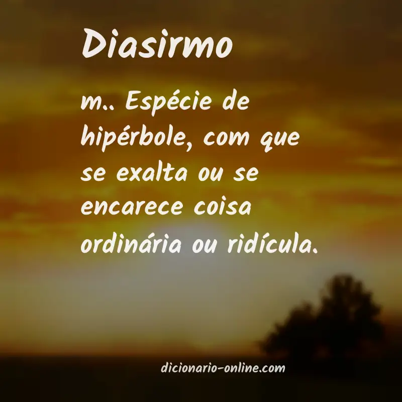 Significado de diasirmo