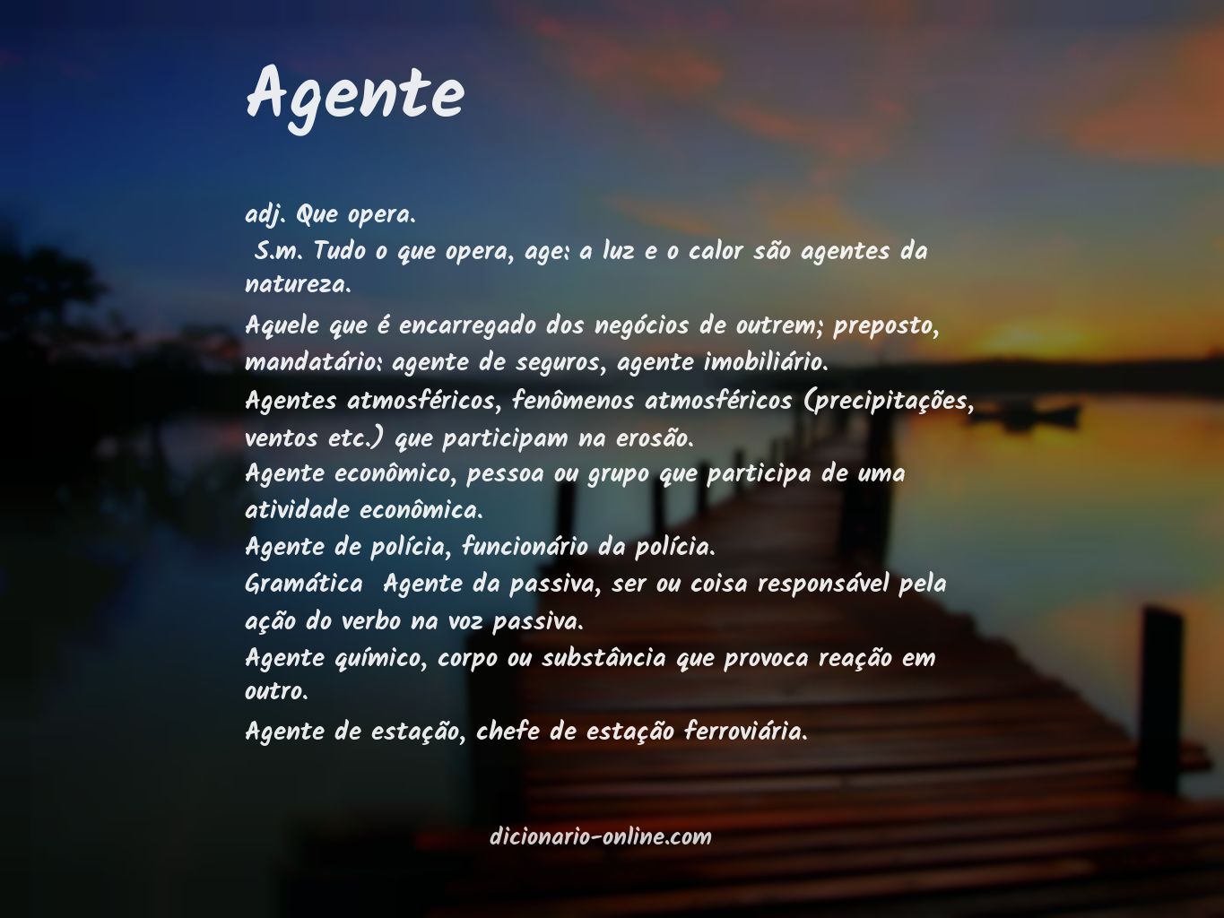 Significado de agente