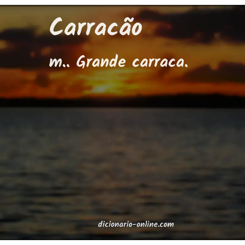 Significado de carracão