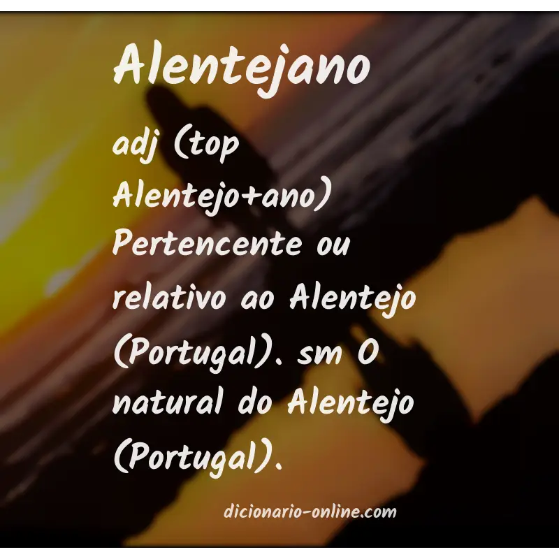 Significado de alentejano