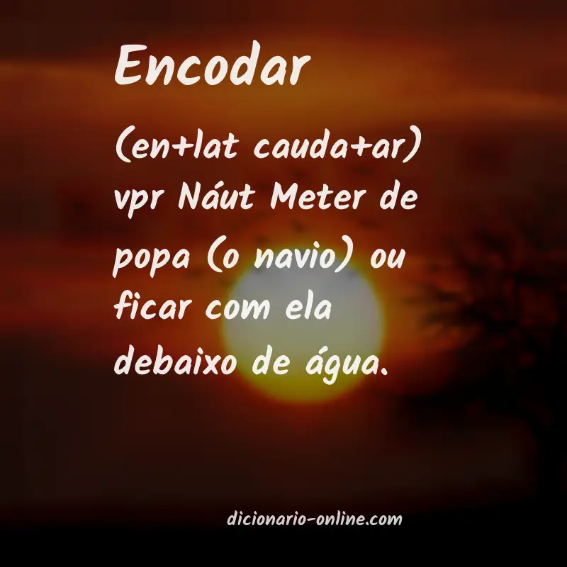 Significado de encodar