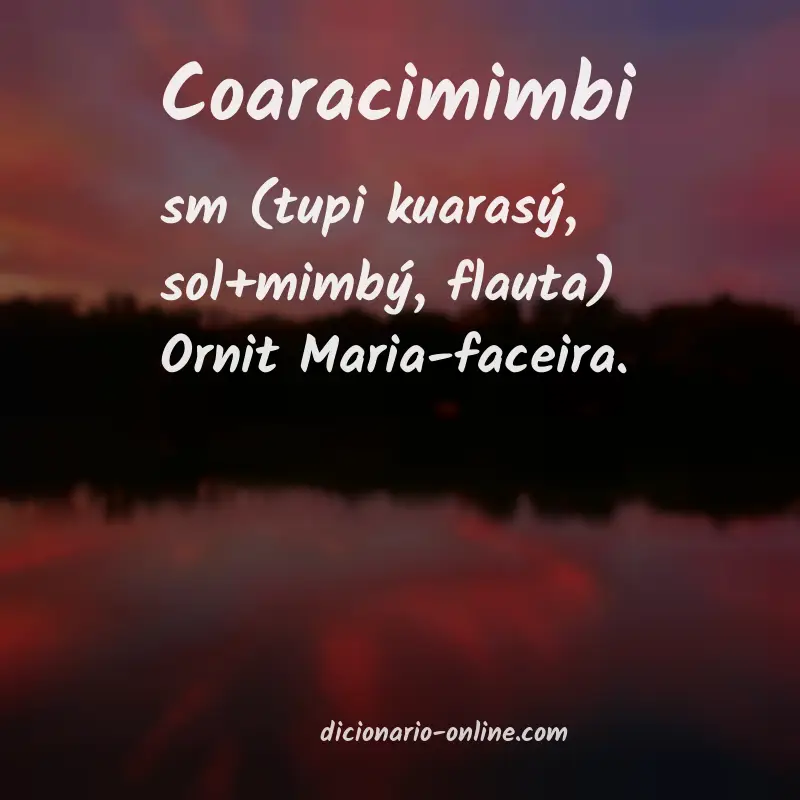 Significado de coaracimimbi