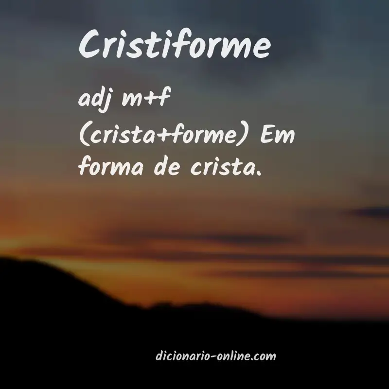 Significado de cristiforme
