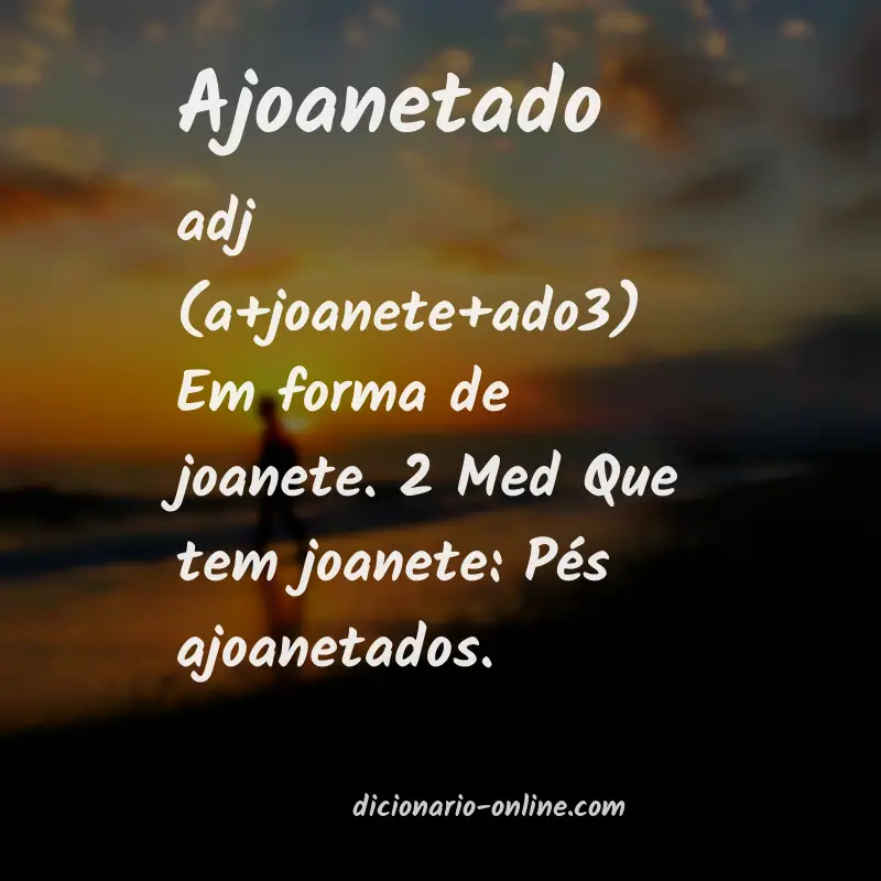 Significado de ajoanetado