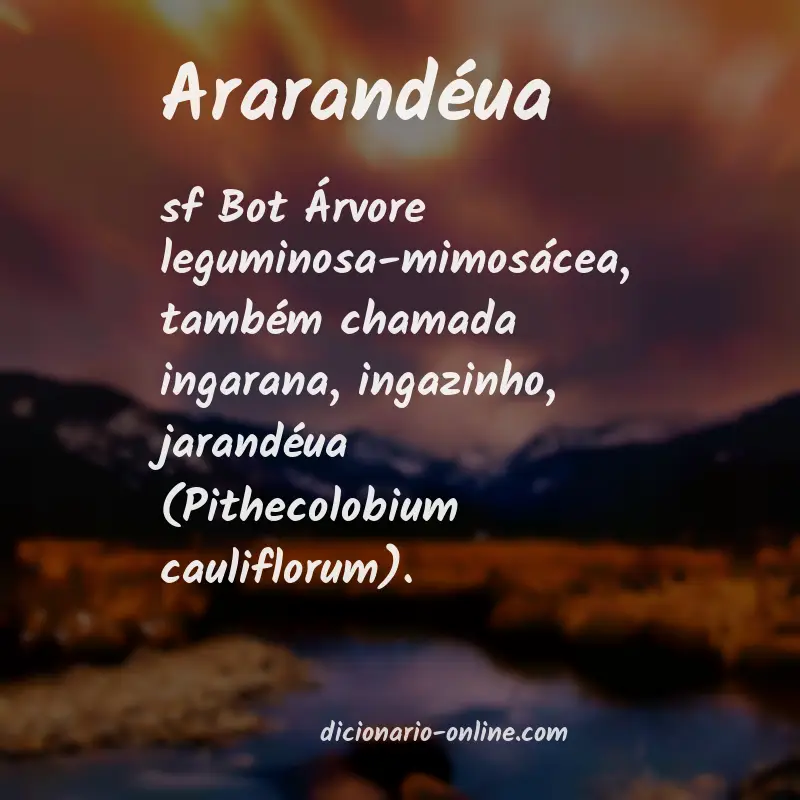 Significado de ararandéua