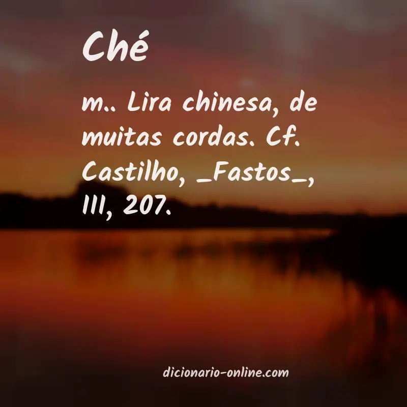 Significado de ché