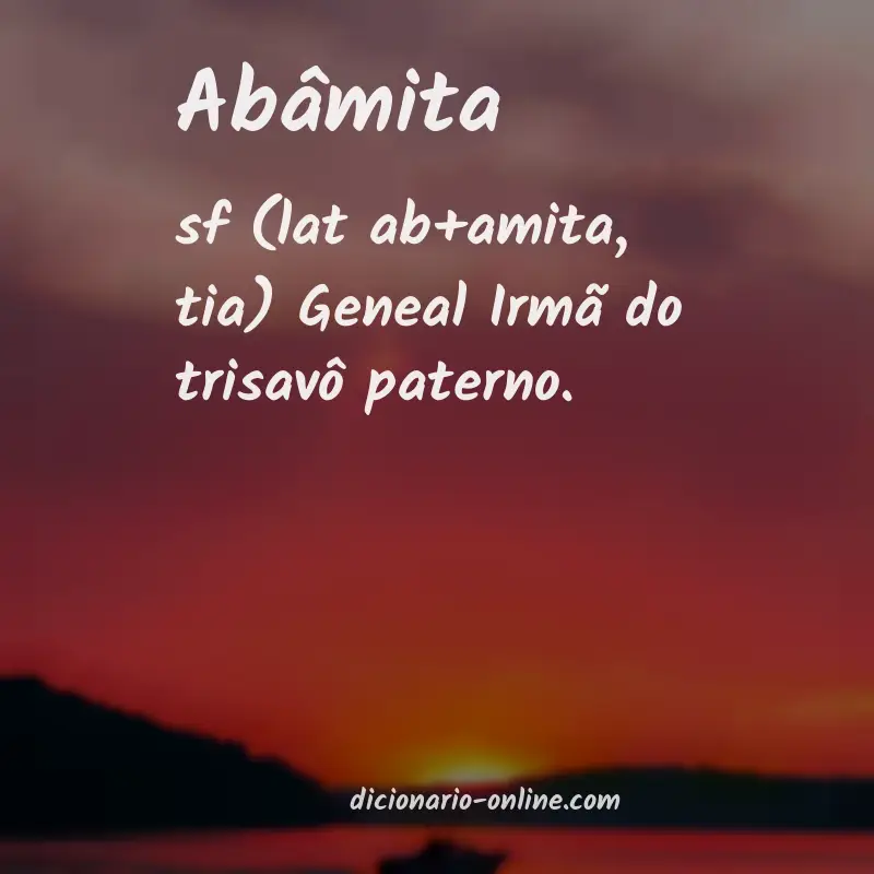 Significado de abâmita