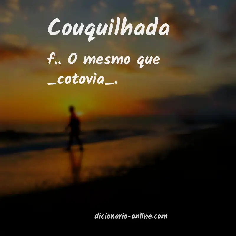 Significado de couquilhada