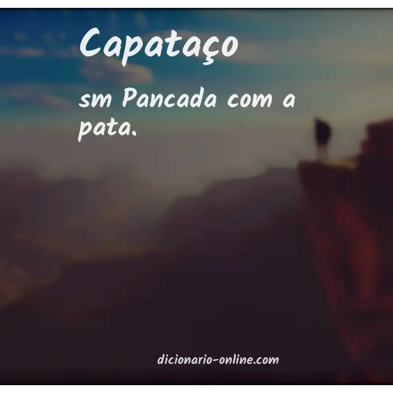 Significado de capataço