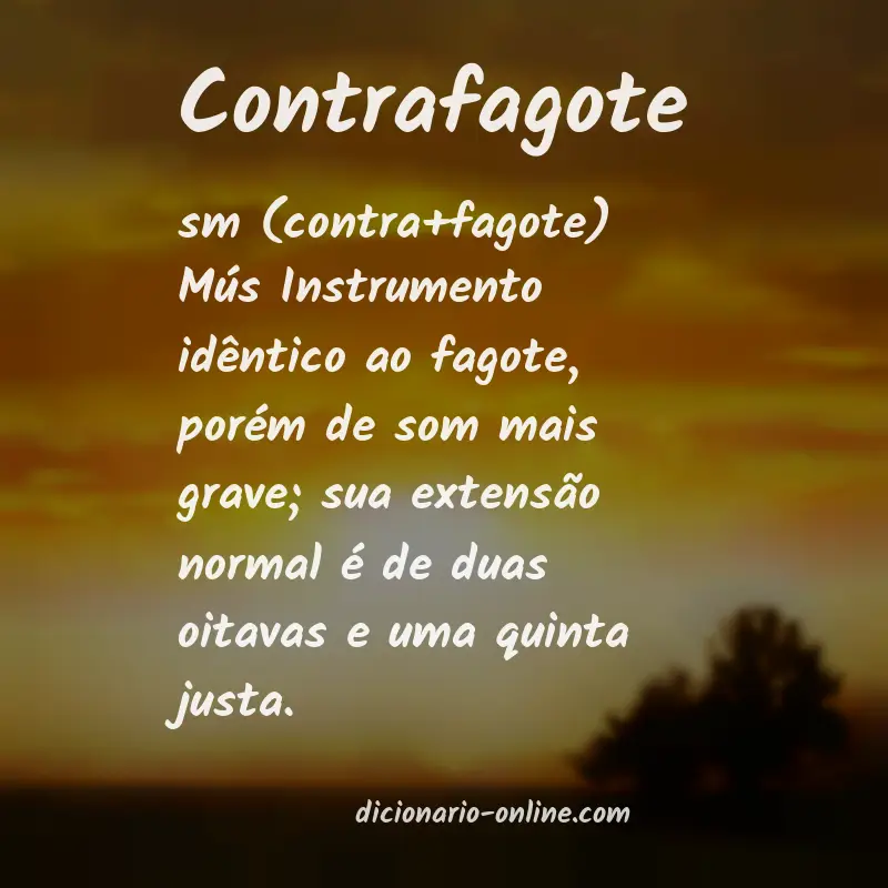 Significado de contrafagote