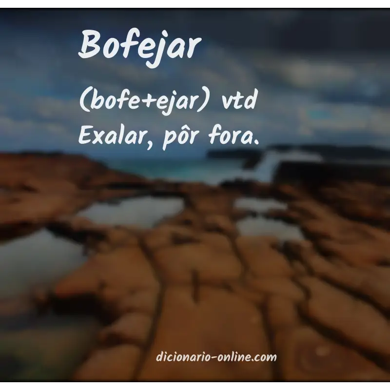 Significado de bofejar
