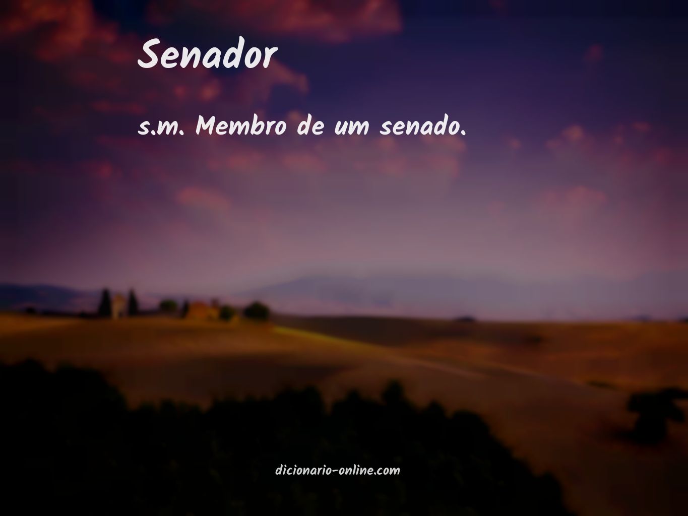 Significado de senador
