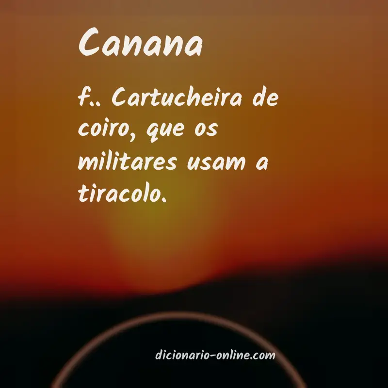 Significado de canana