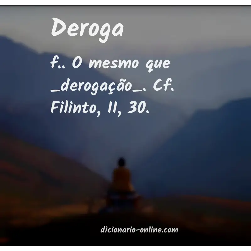 Significado de deroga