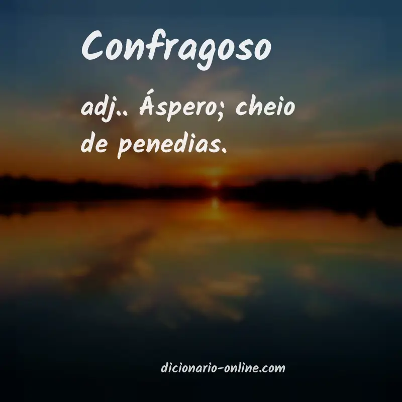 Significado de confragoso