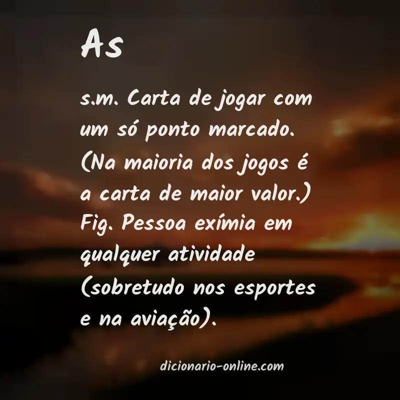 Significado de as