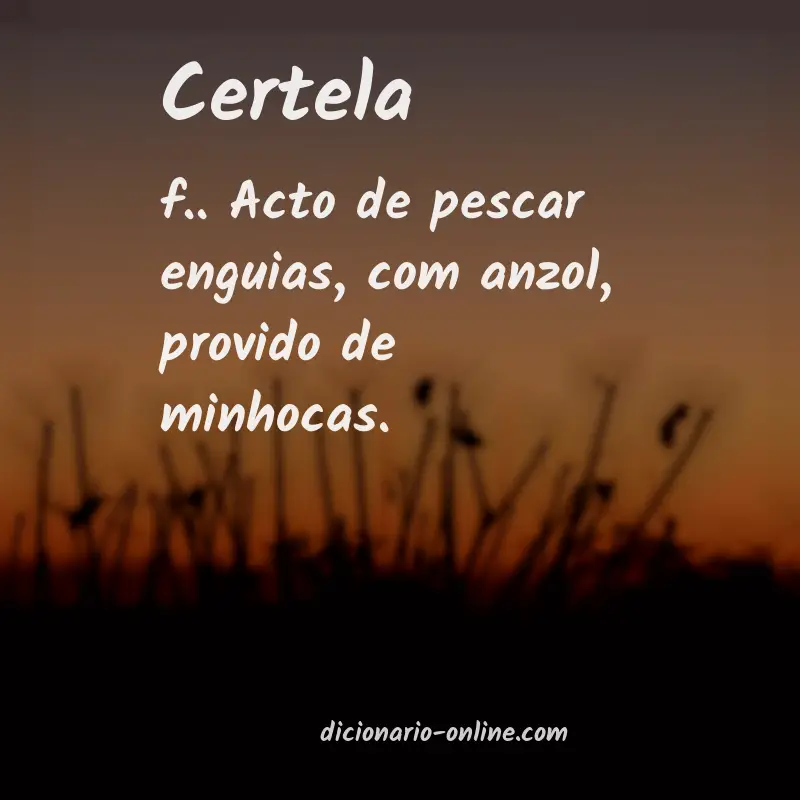 Significado de certela