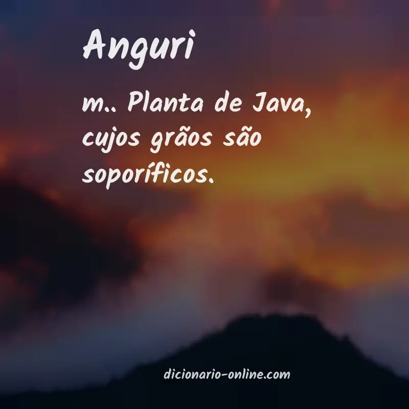 Significado de anguri